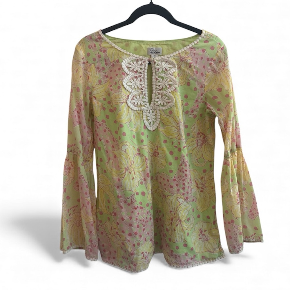 Lilly Pulitzer Kentucky Derby “Fillies for Lilies “ Tunic Size Medium
